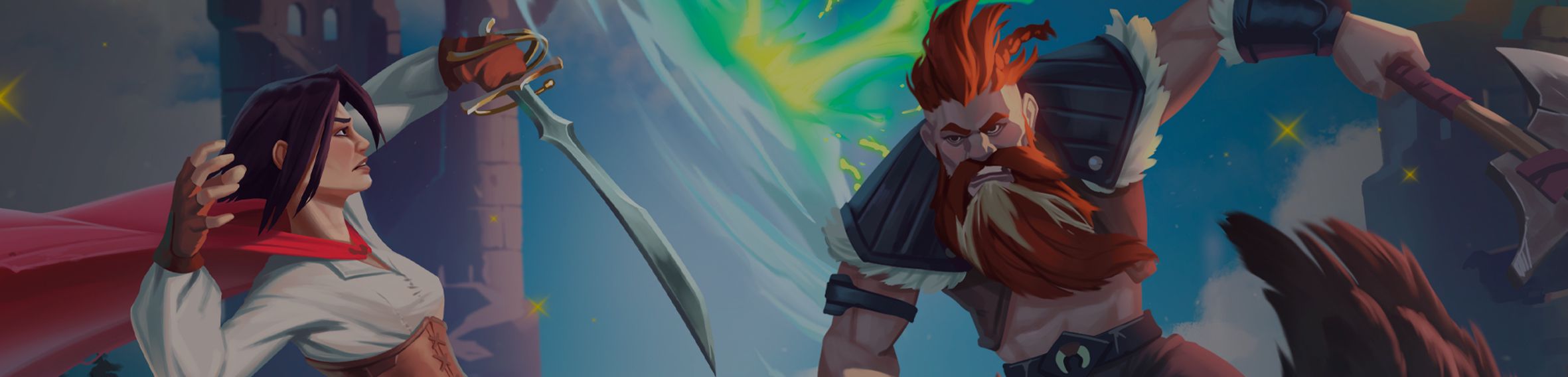 Warrior Mage Fighting